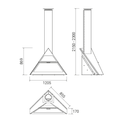 Камин Traforart Admeto угловой Камин Traforart Admeto угловой