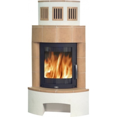 Печь-камин ABX NORMANDIE угловой (бордо)