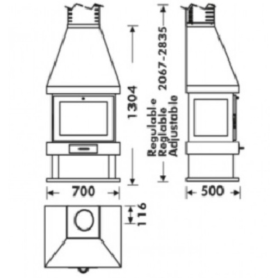 Печь-камин Panadero Canada