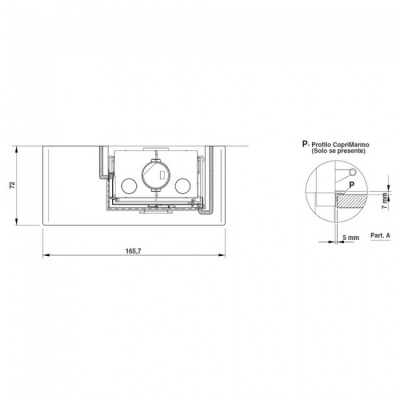 Каминная облицовка Palazzetti Saint Michel dx
