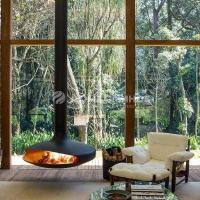 Камин Focus Gyrofocus с трубой, помещение H-4 м, чёрный