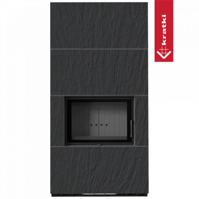 Каминокомплект FLOKI в облицовке NATURALI ARDESIA NERO A SPACCO Каминокомплект FLOKI в облицовке NATURALI ARDESIA NERO A SPACCO