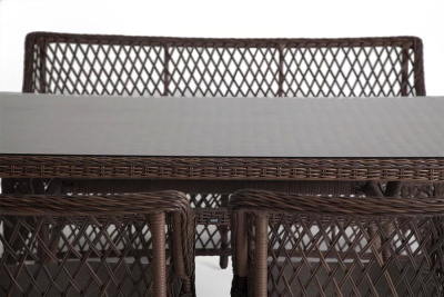 Обеденная группа 4SIS Катания на 4 персоны Цвет: коричневый Обеденная группа 4SIS Катания на 4 персоны Цвет: коричневый