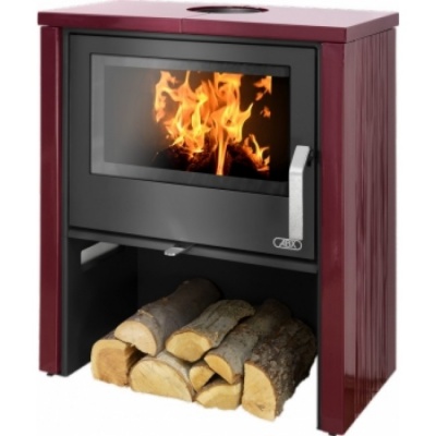 Печь-камин ABX Toledo (кафель - бордо) Печь-камин ABX Toledo (кафель - бордо)
