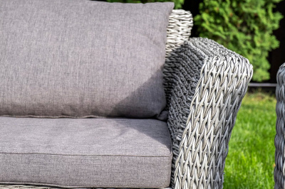 Диван 4SIS Капучино двухместный (гиацинт) Цвет: графит Диван 4SIS Капучино двухместный (гиацинт) Цвет: графит