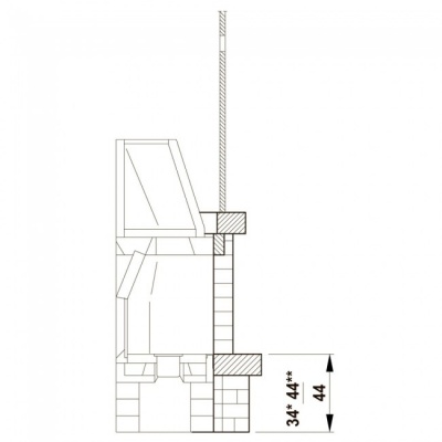 Каминная облицовка Palazzetti Valcamonica corner
