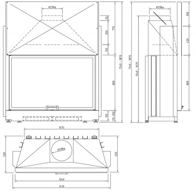 Каминная топка Schmid Lina 12580 h