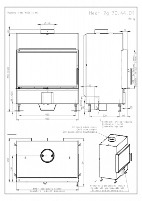 Каминная топка Romotop HEAT 2G 70.44.01 Каминная топка Romotop HEAT 2G 70.44.01