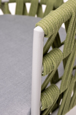 Стул 4SIS Диего из роупа Цвет: светло-серый шагрень, салатовый меланж, светло-серый