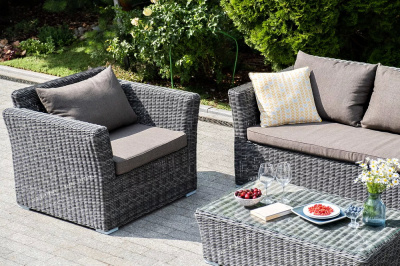 Комплект садовой мебели 4SIS Капучино Цвет: графит Комплект садовой мебели 4SIS Капучино Цвет: графит