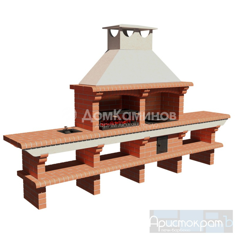 Кирпичное барбекю АРИСТОКРАТЪ 736