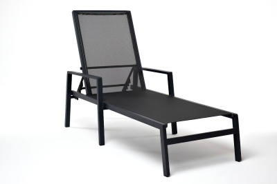 Шезлонг 4SIS Парма Цвет: темно-серый (RAL7024) муар, темно-серый