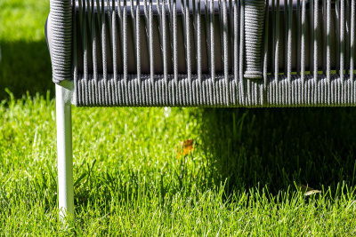 Диван 4SIS Канны 2-местный из роупа Цвет: белый, светло-серый