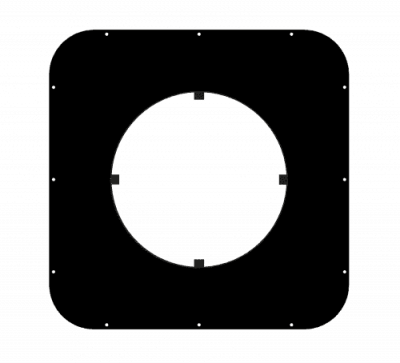 Потолочно-проходной узел утепленный Grill'D  490*490 (D250) Потолочно-проходной узел утепленный Grill'D  490*490 (D250)
