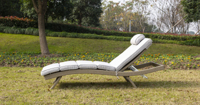 Садовый лежак 4SIS Лиссабон Цвет: соломенный