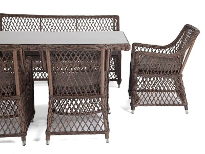 Обеденная группа 4SIS Катания на 6 персон Цвет: коричневый Обеденная группа 4SIS Катания на 6 персон Цвет: коричневый