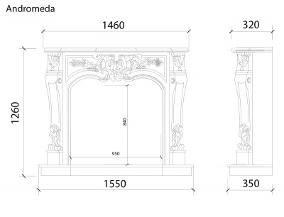 Мраморный портал Andromeda