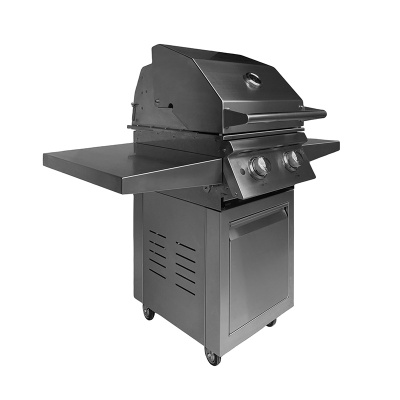 Газовый гриль B-Fire Kutuzov 2 (2 столика + тележка 55 см.), нерж. сталь