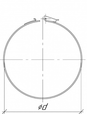 Хомут узкий тип 4 D250 Grill'D черный (порошковая краска) Хомут узкий тип 4 D250 Grill'D черный (порошковая краска)