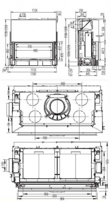 Каминная топка Austroflamm 97x74 S