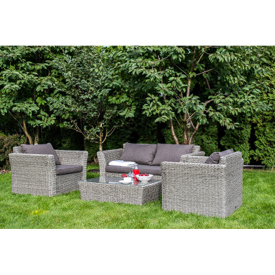 Комплект садовой мебели 4SIS Капучино Сингл (гиацинт) Цвет: графит