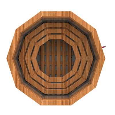 Банный чан 10 граней с обшивкой AISI 304  Банный чан 10 граней с обшивкой AISI 304