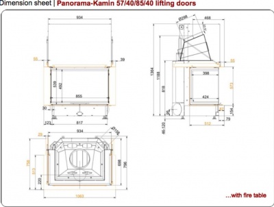 Каминная топка Brunner Panorama 57/40/85/40 Каминная топка Brunner Panorama 57/40/85/40