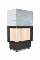 Каминная топка Hoxter Ecka 76 45 57Lh (Rh) Стальной теплообменник с вертикальным выходом