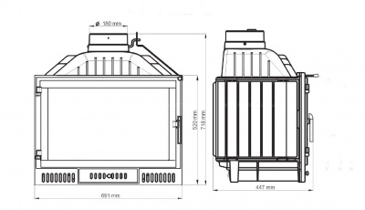Каминная топка Nordflam ATINA Каминная топка Nordflam ATINA