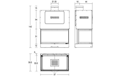 Каминная топка Piazzetta MA 271 SL Каминная топка Piazzetta MA 271 SL