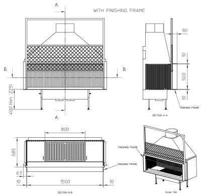 Топка Metalfire Universal MF 1500-50 W 1S