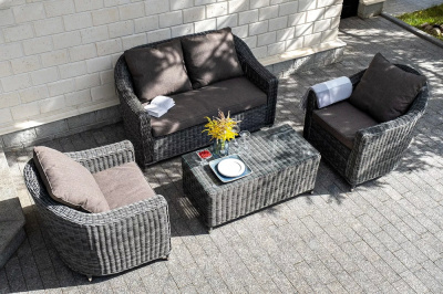 Комплект садовой мебели 4SIS Кон Панна Цвет: графит