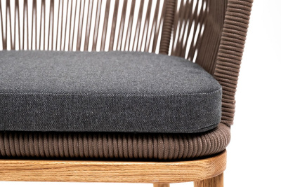 Стул из роупа 4SIS Марсель Цвет: дуб, коричневый, темно-серый