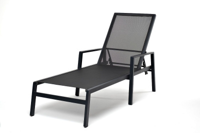 Шезлонг 4SIS Парма Цвет: темно-серый (RAL7024) муар, темно-серый
