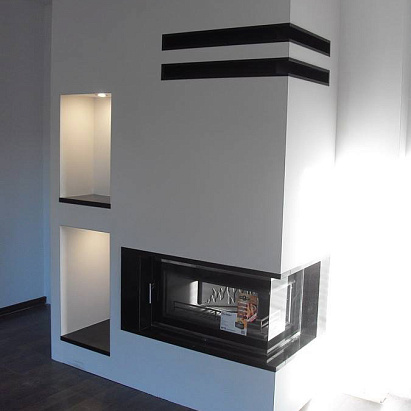 Угловая каминная топка Kaw Met W16 R