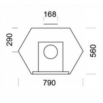 Печь-камин NunnaUuni Calor Hexa B