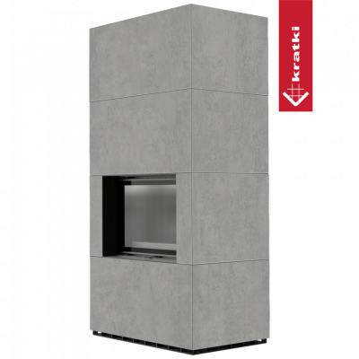 Каминокомплект FLOKI в облицовке CEMENTO GRIGIO BOCCIARDATA Каминокомплект FLOKI в облицовке CEMENTO GRIGIO BOCCIARDATA