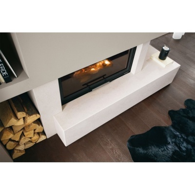 Каминная облицовка Palazzetti Dundee dx, Bianco Mediterraneo, под Monoblocco 16:9 front