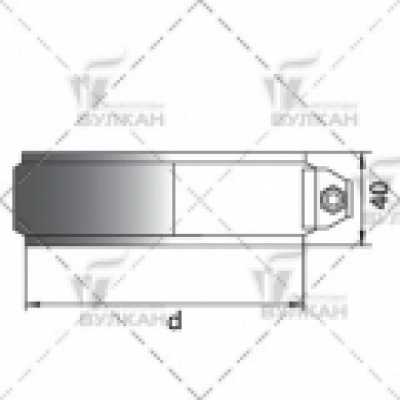 Хомут соед. на расш. Вулкан THHR d150 зерк.