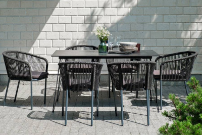 Обеденная группа 4SIS Милан на 6 персон, Цвет: темный