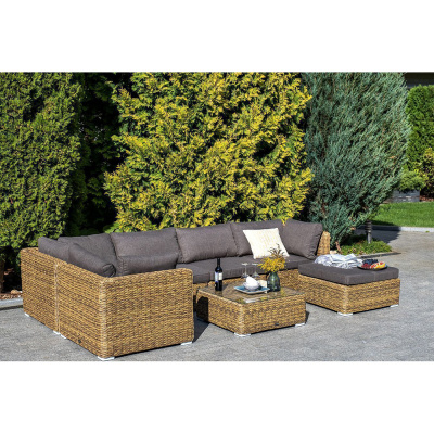 Угловой модуль 4SIS Лунго (гиацинт) Цвет: соломенный Угловой модуль 4SIS Лунго (гиацинт) Цвет: соломенный