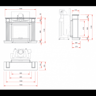 Мраморный камин Schmid N40 Мраморный камин Schmid N40