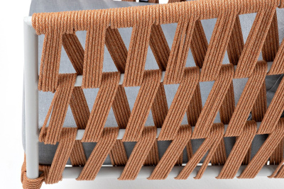 Кресло 4SIS Диего Цвет: светло-серый (RAL7035) шагрень, оранжевый меланж, светло-серый Кресло 4SIS Диего Цвет: светло-серый (RAL7035) шагрень, оранжевый меланж, светло-серый