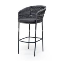 Стул барный 4SIS Бордо из роупа (колос) Цвет: серый муар RAL7022, серый, темно-серый 027