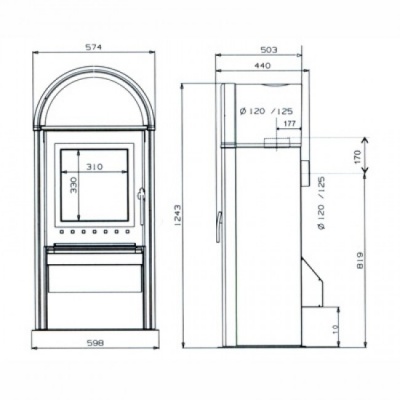 Отопительная печь Supra Oslo 03
