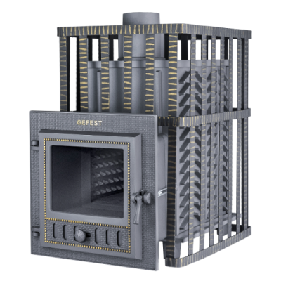 Печь для бани чугунная Гефест ЗК в сетке 30 (М) Печь для бани чугунная Гефест ЗК в сетке 30 (М)