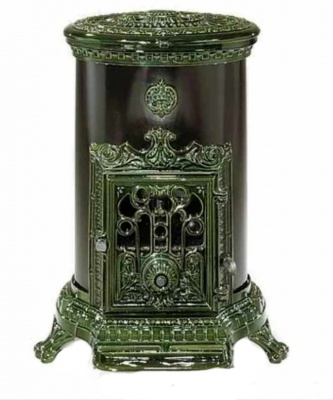 Чугунная печь Petit Godin модель 3726 Зеленая Чугунная печь Petit Godin модель 3726 Зеленая