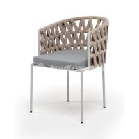 Стул 4SIS Диего из роупа Цвет: светло-серый шагрень, бежевый, светло-серый