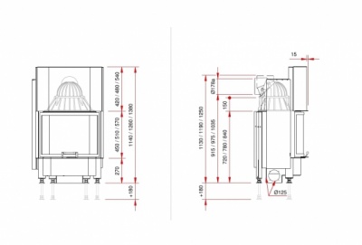 Каминная топка Schmid Pano 6757 h Каминная топка Schmid Pano 6757 h