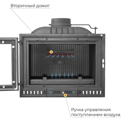 Каминная топка EVEREST Z14 диаметр дымохода: 180 мм Каминная топка EVEREST Z14 диаметр дымохода: 180 мм